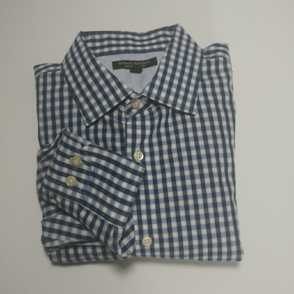 Banana Republic longsleeve Gingham button up